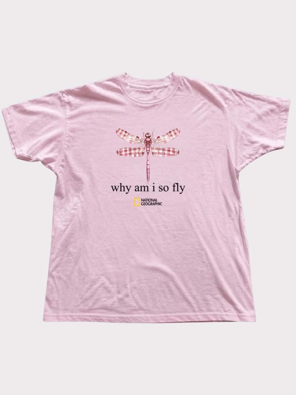 Dragonfly Graphic White Crewneck T-Shirt Casual Gildan Cotton Shirt